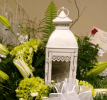 Vintage White Lace Victorian Lantern - Elegant Decorative Lighting Fixture