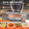 VEVOR 4-Pan Commercial Food Warmer, 4 x 20.6QT Electric Steam Table, 2000W Professional Buffet Catering Food Warmer with Acrylic Sneeze Guard