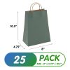 Dark Teal Kraft Paper Bags with Handles Bulk