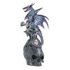 Mystical Jeweled Dragon Skull Figurine
